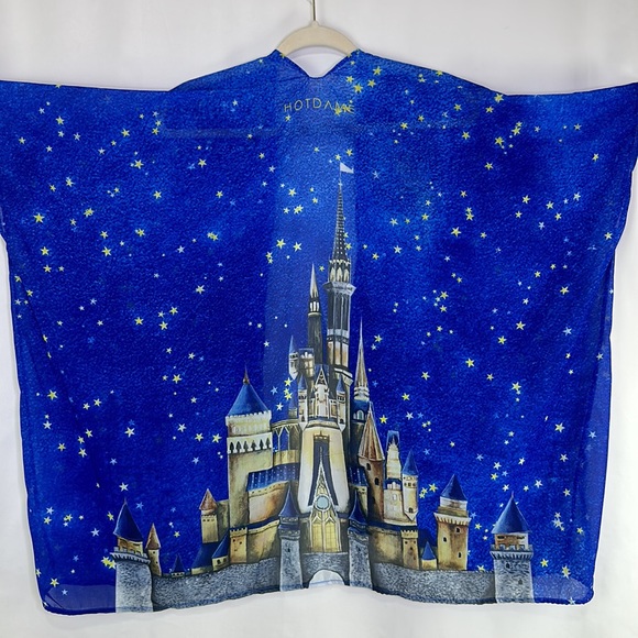 Disney Magical Dreams Cardigan All Over Print Sheer HOTDAME Tinkerbell - Picture 5 of 9